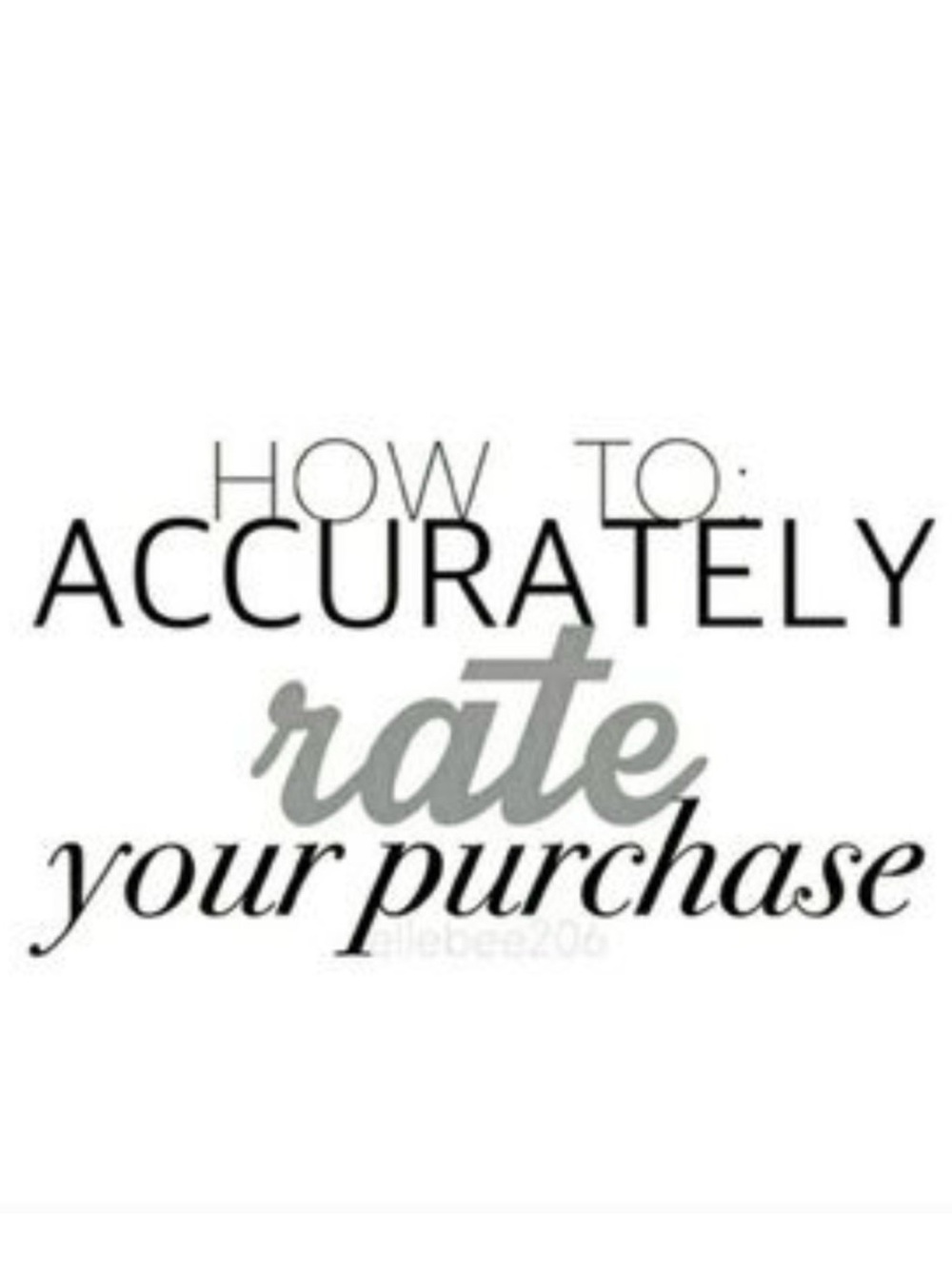 ✨❣How To Accurately Rate Your Seller❣✨